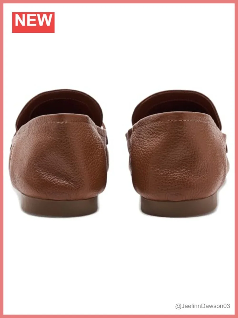 Women's Leather Loafers Slip-On Flat Round Toe